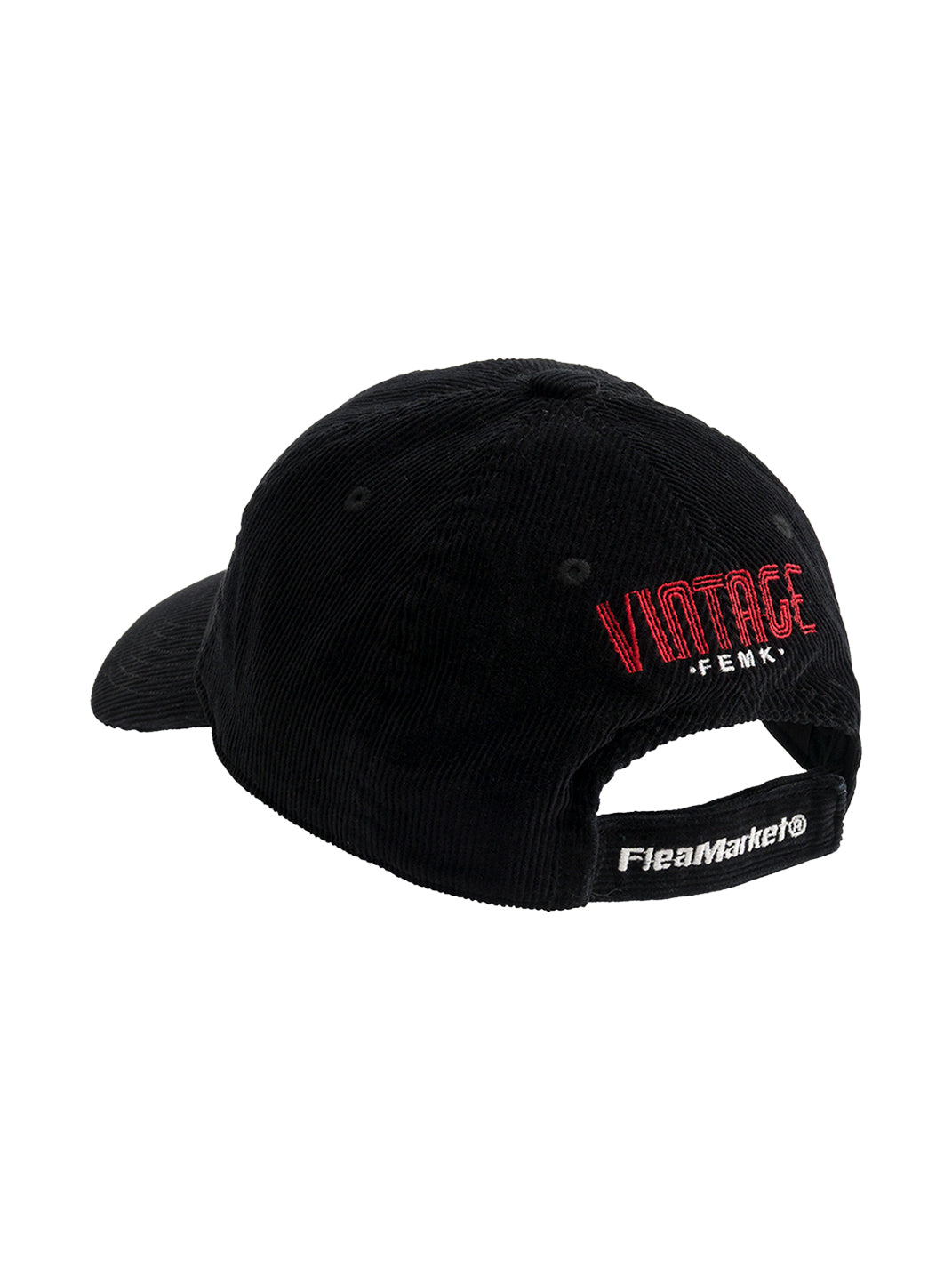 FLEAMARKET | "Don't Ask Me" Corduroy Curve Brim Hat-Black - PSYLOS 1, FLEAMARKET | "Don't Ask Me" Corduroy Curve Brim Hat-Black, Hats, FLEAMARKET, PSYLOS 1